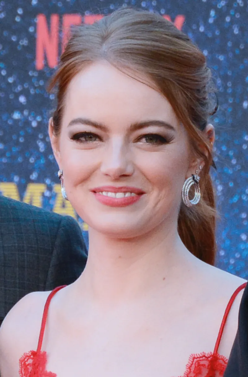 Emma Stone, the award-winning American actress known for her versatile performances in Hollywood films.