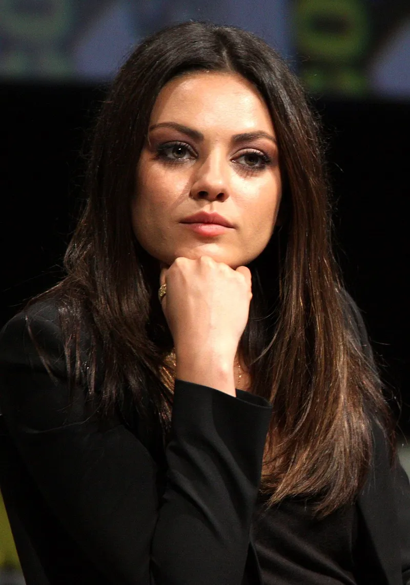 Mila Kunis, the talented and beautiful American actress known for her roles in Hollywood films and TV shows.