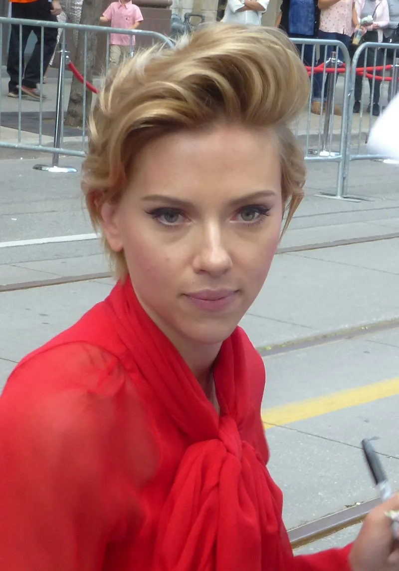 Scarlett Johansson, the renowned American actress known for her iconic roles in Hollywood and the Marvel Cinematic Universe.