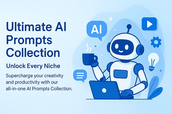 Ultimate AI Prompts Collection for all niches including business, marketing, social media, management and content creation with lifetime access